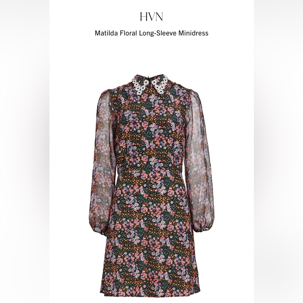 Puff sleeve mini dress